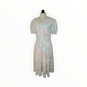 Elegant Pastel Midi Dress